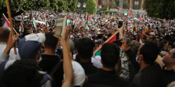 En signe de refus de la visite visite de Gantz, 27 villes marocaines manifestent