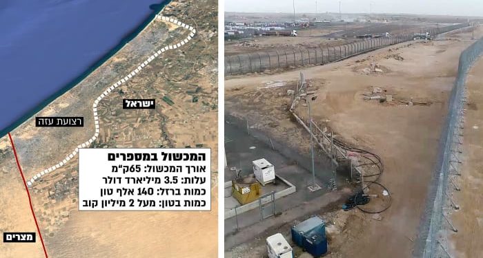 La barrière souterraine anti-tunnels terroristes dans la bande de Gaza est terminée. 65 km, c’est une première