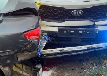 Un Arabe de Taibeh a percuté une voiture de police lors d’une course-poursuite