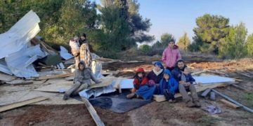 Quelques jours après le meurtre de Yehuda Dimentman, le gouvernement Bennett démolit des parties de Homesh