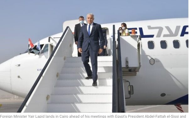 Lapid en Egypte : il rencontrera al-Sisi et le ministre des Affaires étrangères