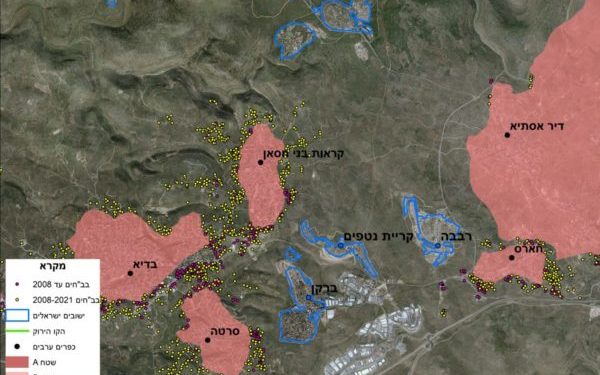 Colonisation : 7 structures arabes illégales sont construites chaque jour en moyenne en Judée Samarie