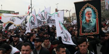 Rassemblement contre les États-Unis et Israël à Bagdad pour l’anniversaire de l’assassinat du général Soleimani