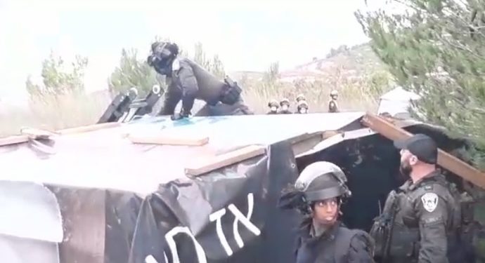 Samarie : Les forces de sécurité ont démoli des bâtiments à Chumash