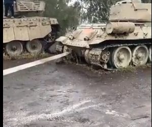 Plateau du Golan : Des Arabes ont essayé de dérober un char au monument de la 7e Brigade