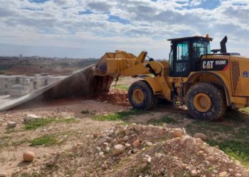Construction illégale sur un site archéologique dans la région de Jéricho