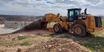 Construction illégale sur un site archéologique dans la région de Jéricho