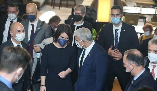 « Israël n’empêchera pas une solution à deux États », a déclaré Lapid à son homologue allemand