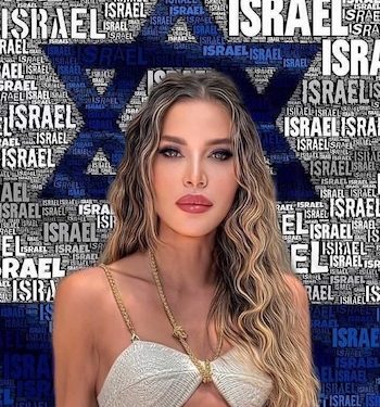 Natalie Dadon, femme d’affaires et activiste, appelle le public à défiler avec elle lors de la marche des drapeaux