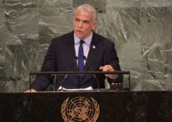 Pitoyable Lapid à la tribune de l’ONU. Sa « solution à deux Etats », c’est comme reconnaître officiellement l’Etat islamique