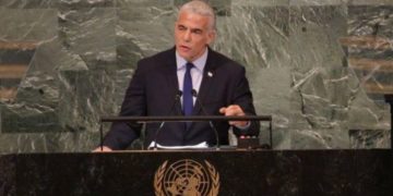 Pitoyable Lapid à la tribune de l’ONU. Sa « solution à deux Etats », c’est comme reconnaître officiellement l’Etat islamique