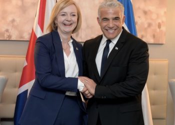 Liz Truss et Yair Lapid