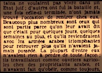 En 1951, Le Monde soutenait que la Nakba n’existe pas : « Israël n’a ni chassé les Palestiniens, ni volé leurs terres »