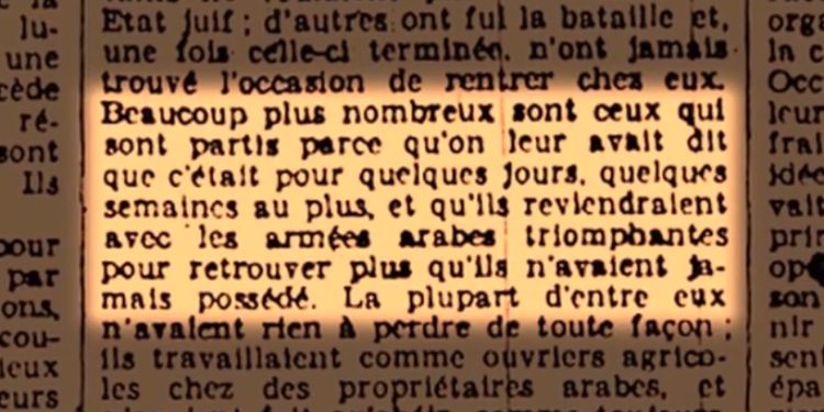 En 1951, Le Monde soutenait que la Nakba n’existe pas : « Israël n’a ni chassé les Palestiniens, ni volé leurs terres »