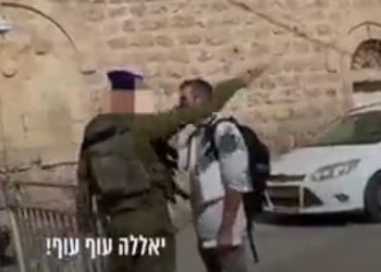 Honteux : un militant d&rsquo;extrême gauche a harcelé un soldat de Tsahal, qui a répondu par des insultes – c&rsquo;est lui qui a été sanctionné