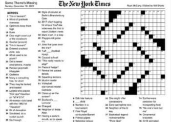 Le New York Times publie un mot croisé en forme de croix gammée