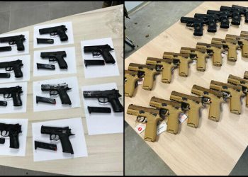 Les forces de sécurité saisissent 32 pistolets à des contrebandiers à la frontière jordanienne