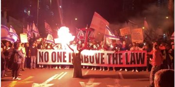 Les perdants de l’élection ont tenu une autre soirée de protestation en Israël