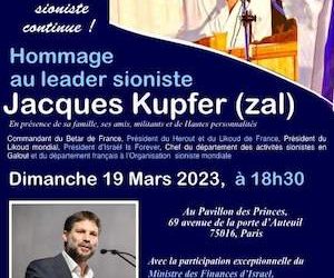 Paris : Les antisémites et les juifs de cour, ligués, font annuler une soirée privée où le ministre Smotrich était invité