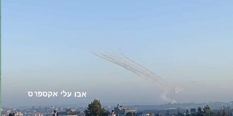 Exercice de tir du Jihad Islamique à Gaza ce matin