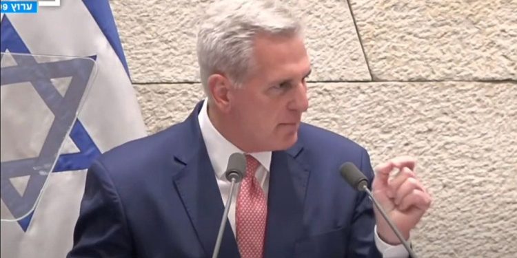 Kevin McCarthy, président de la Chambre des représentants, à la Knesset : « Israël est une nation bénie »