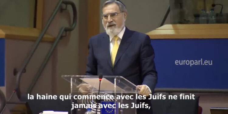 Discours sur l’antisémitisme devant le Parlement Européen