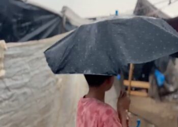 La pluie s’est abattue sur la bande de Gaza, qu’elle les noie !