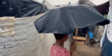 La pluie s’est abattue sur la bande de Gaza, qu’elle les noie !