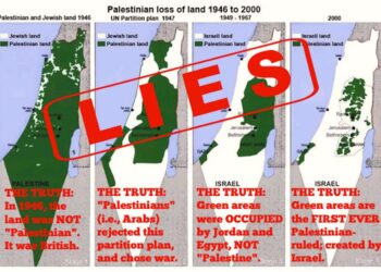 La « célèbre » carte montrant le vol de la Palestine est une tromperie antisémite, voici la vraie
