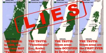 La « célèbre » carte montrant le vol de la Palestine est une tromperie antisémite, voici la vraie