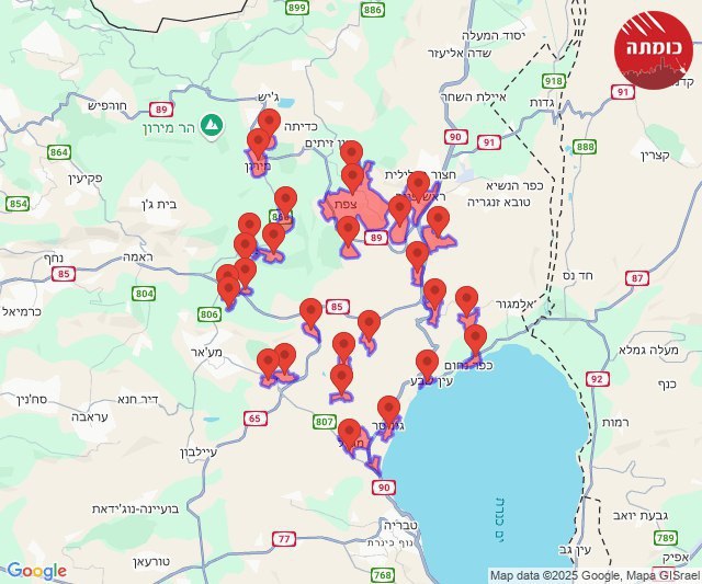 ראש דסק 12אזעקות ברחבי הגליל בשל חשש לחדירת כטב"ם@N12chat...