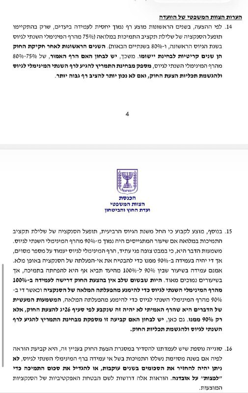 דפנה ליאלחוק הפטור מגיוס | חוות דעת נוספת של הייעוץ המשפטי של ועדת החוץ והביטחון מצביעה על הבלוף - הקיצוץ בתקציב הישיבות...