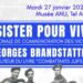 Conférence-débat le 27 janvier : comprendre la Résistance juive, avec Georges Brandstatter
