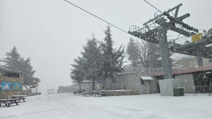 גיא ורוןבוקר לבן באתר החרמון: שלג ירד במהלך הלילה בכל המפלסים ונערם בכ-5 ס"מ. הטמפרטורה במפלס התחתון עומדת על מינוס 3 מע...