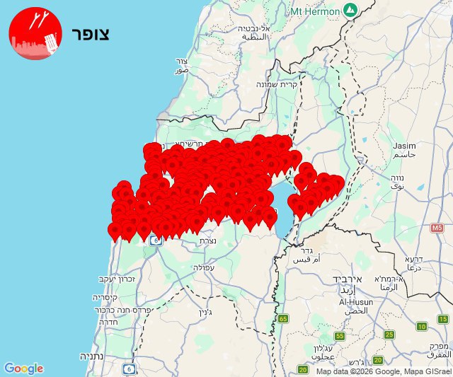 מבזקן 12מפת האזעקות@N12chat...