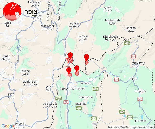 מבזקן 12אזעקות באצבע הגליל@N12chat...