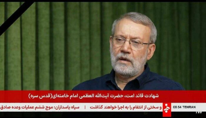 ספיר ליפקיןמזכיר המועצה העליונה לביטחון לאומי של איראן, עלי לאריג'אני: אמריקה והמשטר הציוני שרפו את לב העם האיראני ואנחנ...