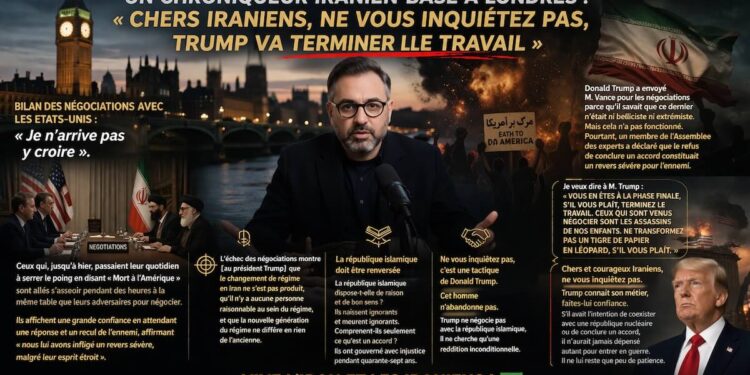 Un chroniqueur iranien basé à Londres : « chers Iraniens, ne vous inquiétez pas, Trump va terminer le travail »