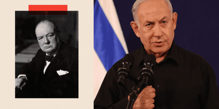 Netanyahou, le Churchill de notre génération ? Jamais de la vie !