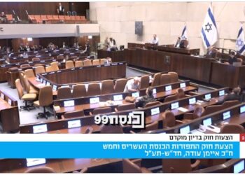 Surprise ? Choc ? La coalition a voté la dissolution de la Knesset en première lecture