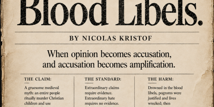 Israël face au New York Times : le retour du blood libel