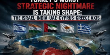 Le pire cauchemar de la Turquie est en train de se concrétiser : l&rsquo;axe Israël-Inde-Émirats arabes unis-Chypre-Grèce